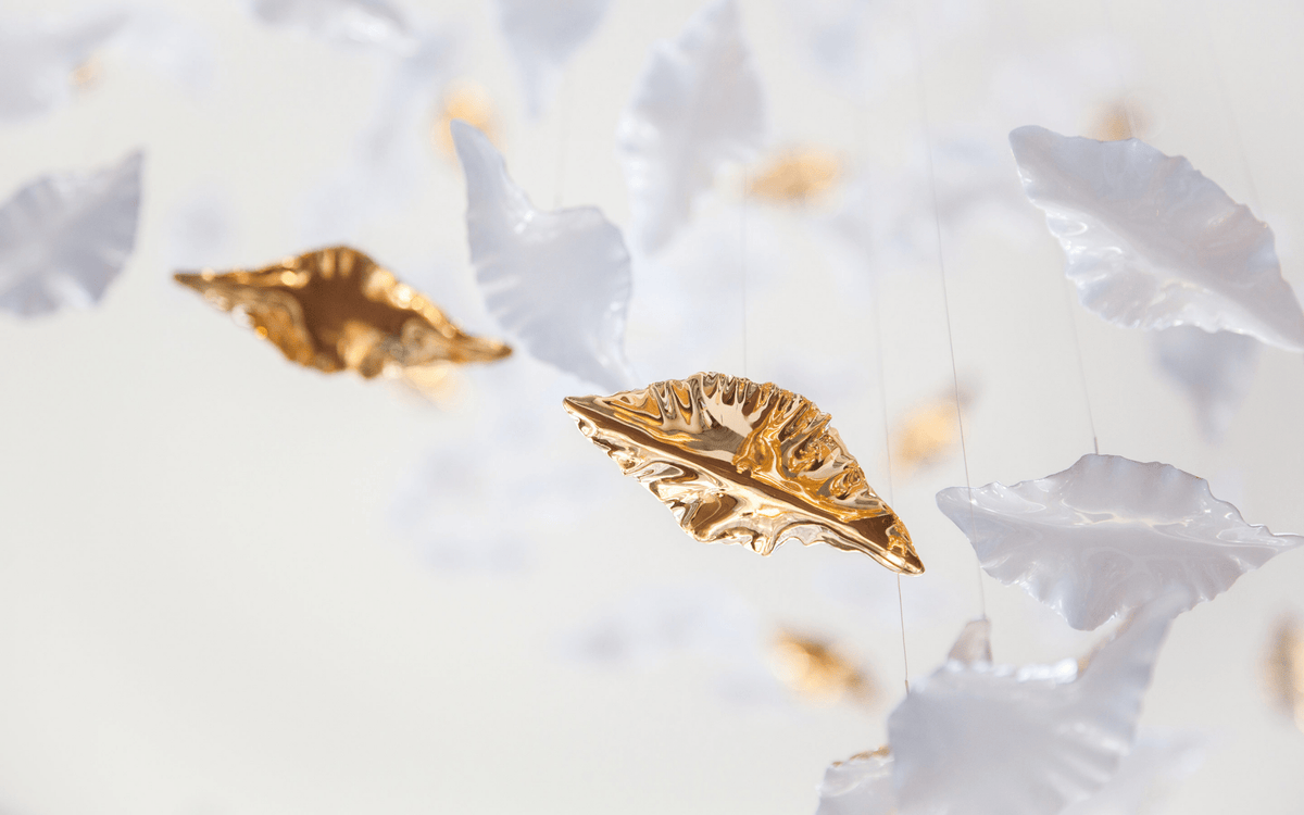 Folia Leaf Twisted Sculptural Customize żyrandol