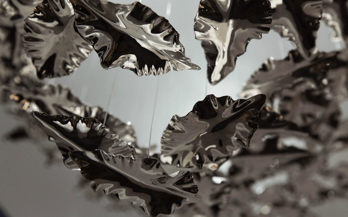 Folia Leaf Twisted Sculptural Customize żyrandol