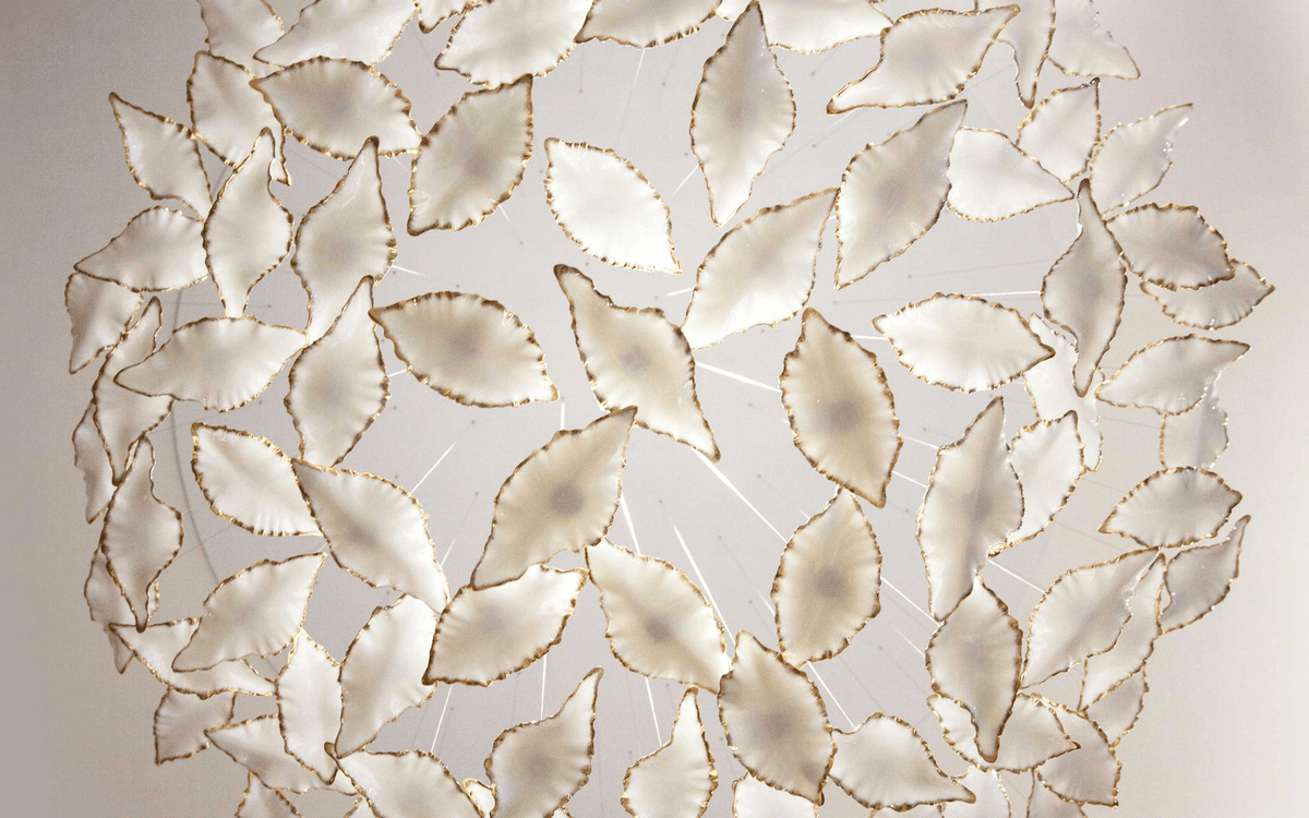 Folia Leaf Twisted Sculptural Customize żyrandol