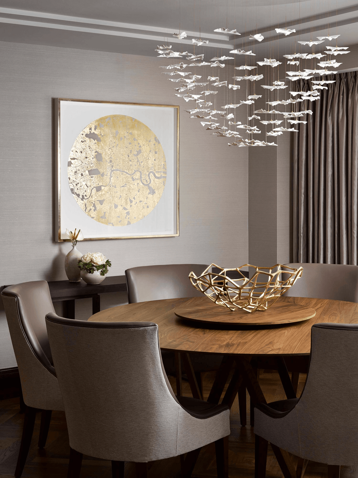 Folia Leaf Twisted Sculptural Customize żyrandol