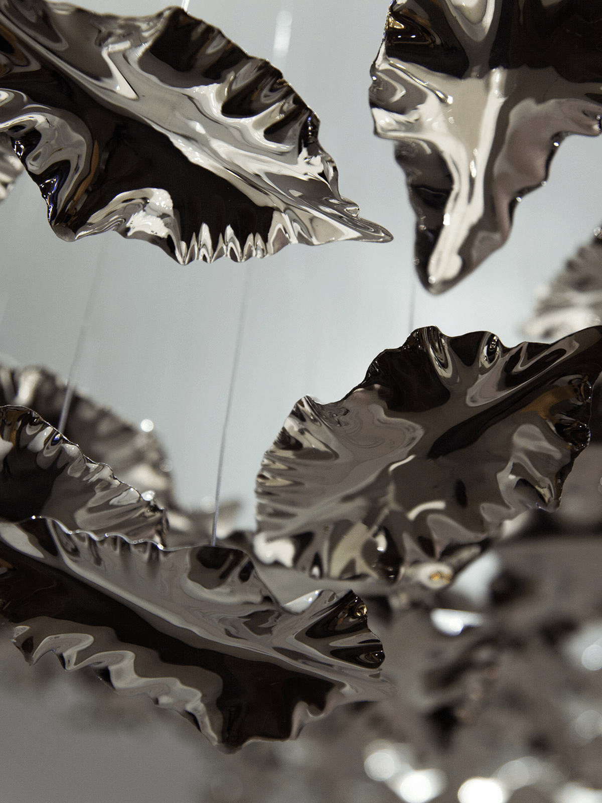 Folia Leaf Twisted Sculptural Customize żyrandol