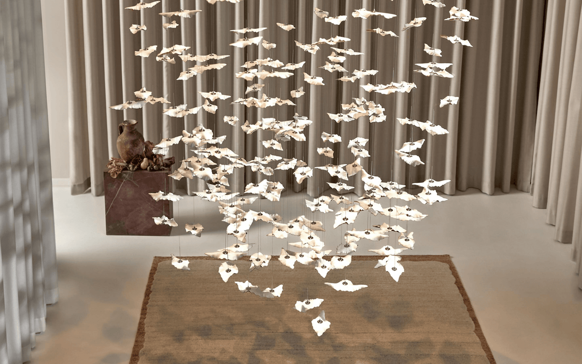 Folia Leaf Twisted Sculptural Customize żyrandol