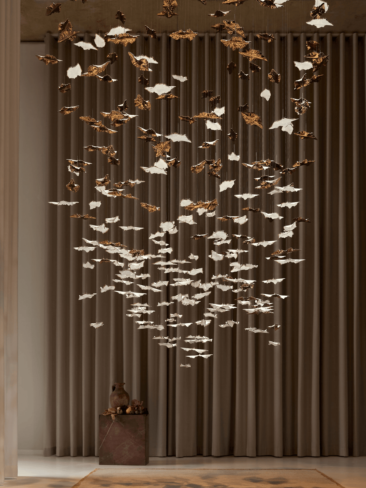 Folia Leaf Twisted Sculptural Customize żyrandol