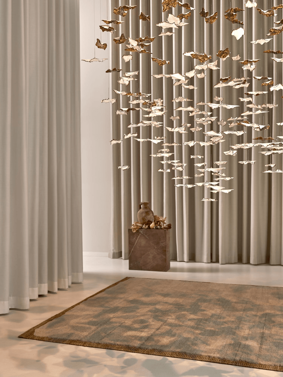 Folia Leaf Twisted Sculptural Customize żyrandol
