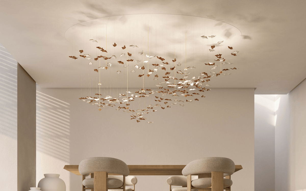 Folia Leaf Twisted Sculptural Customize żyrandol