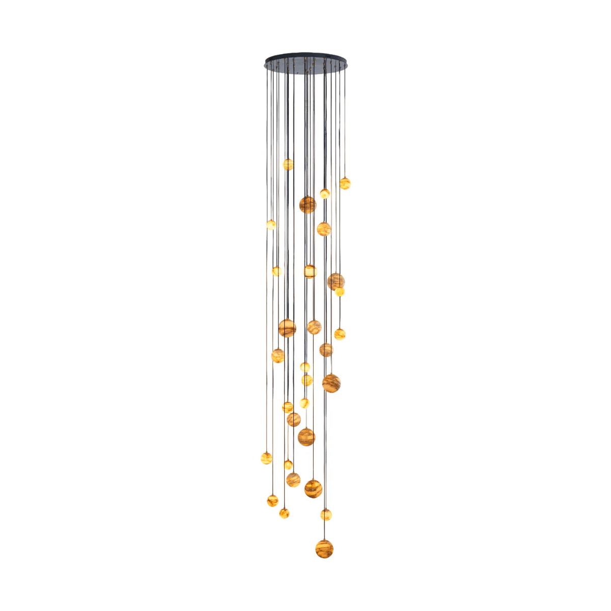 LUX Alabaster Cluster żyrandol schodowy