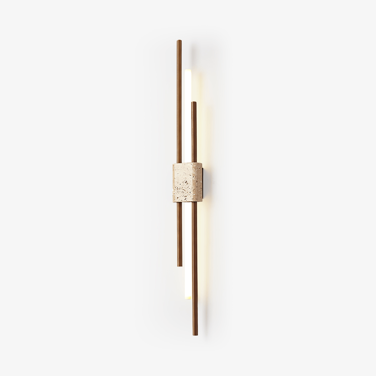 Eden Terra Travertine drewno Walnut kinkiet