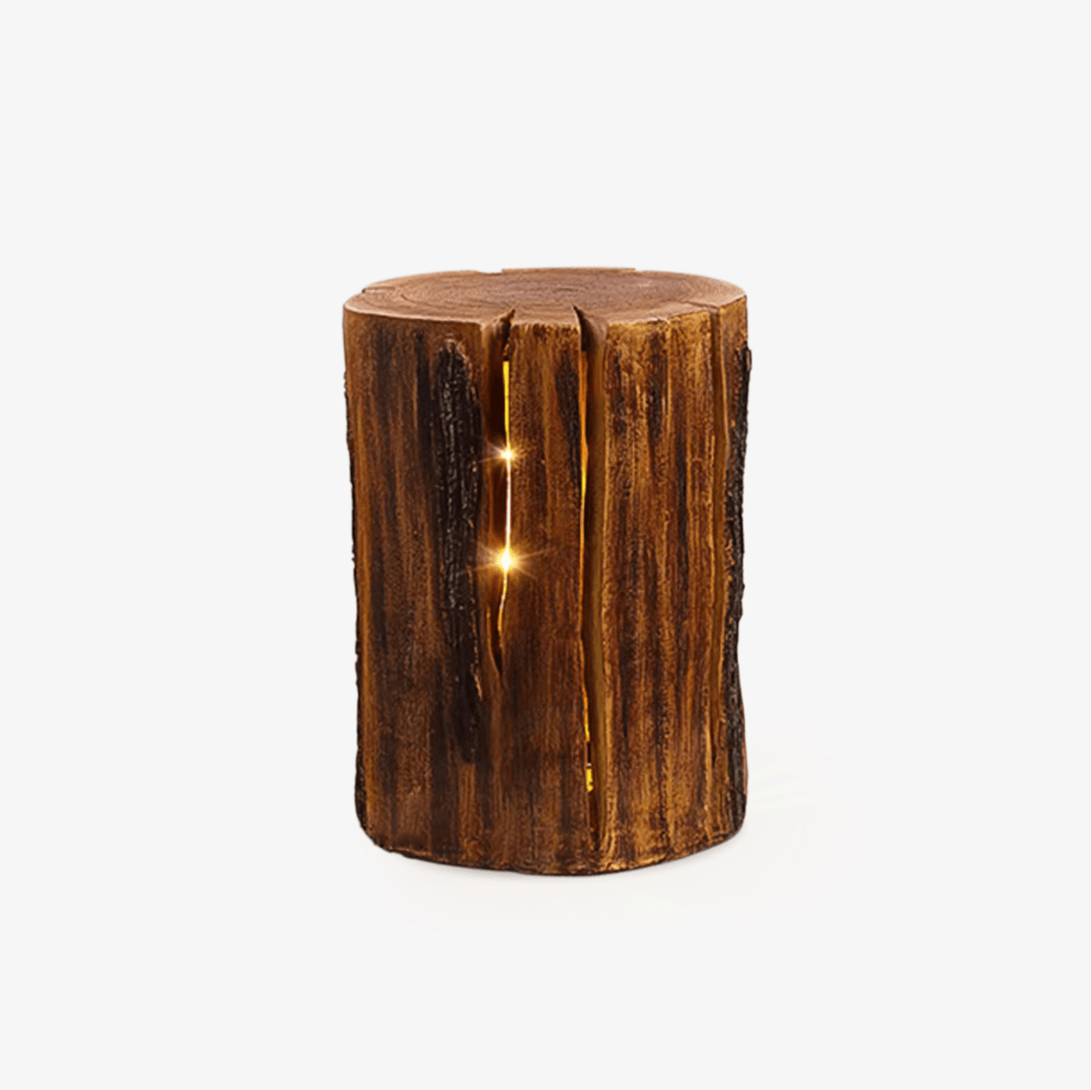 Lemn Log zewnętrzna lampa stojąca LED