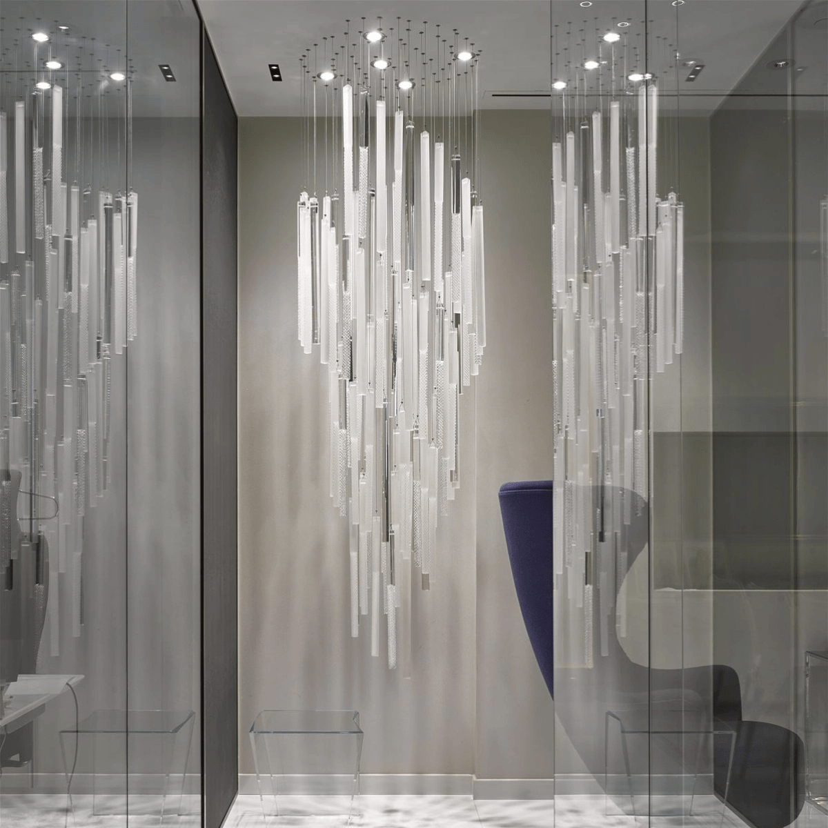 Lucanielle Diamond Cloud Strata żyrandol na zamówienie
