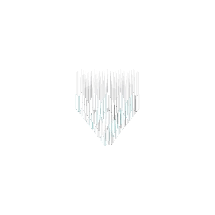 Lucanielle Diamond Cloud Strata żyrandol na zamówienie