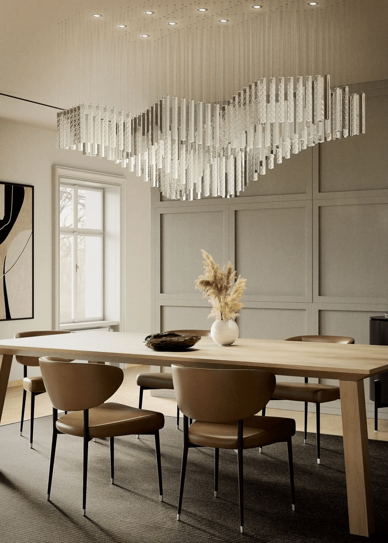 Lucanielle Diamond Cloud Strata żyrandol na zamówienie