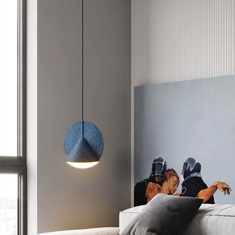 Arisha nowoczesna lampa wisząca z kolorowym kloszem LED