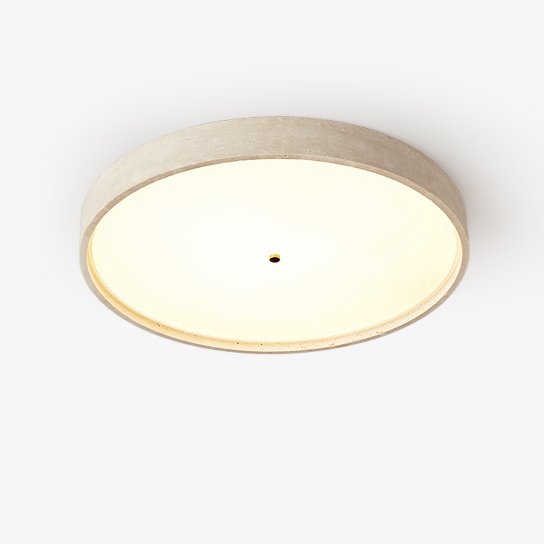 Lana Minimal żółty tawernin dyskowa lampa sufitowa