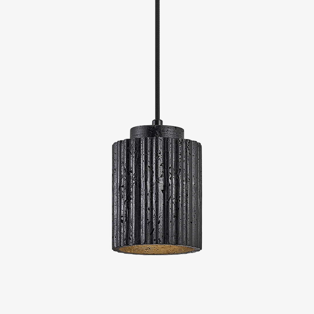Hirb Ridge czarny Travertyn lampa wisząca