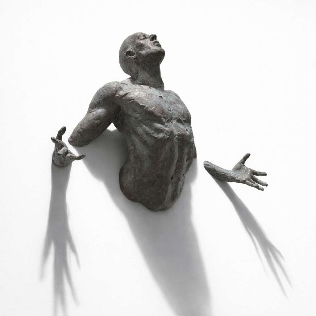 Rzeźba ścienna Morvayne z dynamicznego zbioru Human Sculpture