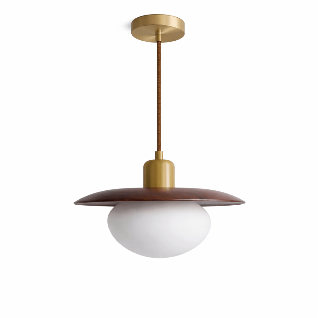 Solmere Alabaster drewniana lampa wisząca