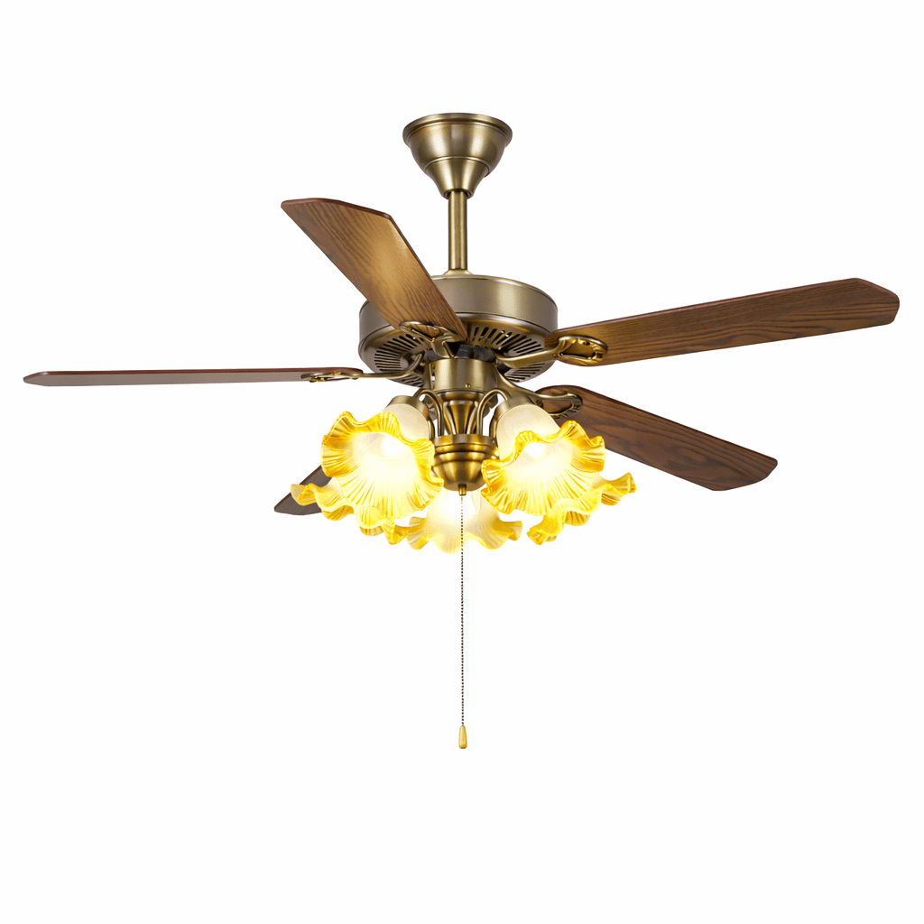 Beaumont vintage lampa sufitowa z wentylatorem