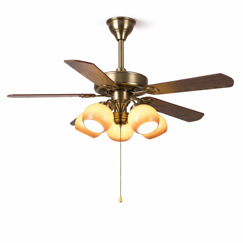 Beaumont vintage lampa sufitowa z wentylatorem