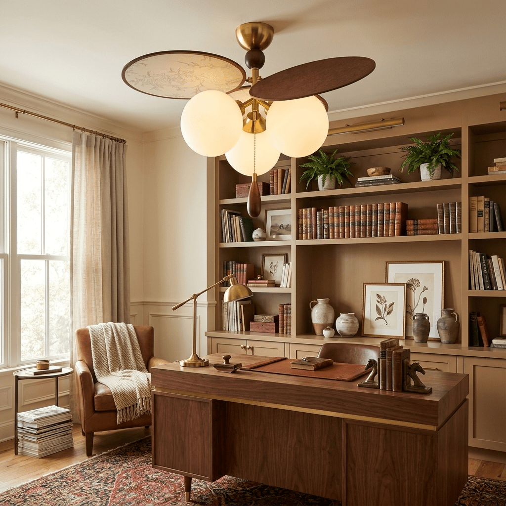 Lioraella Vintage Floral Disc lampa sufitowa