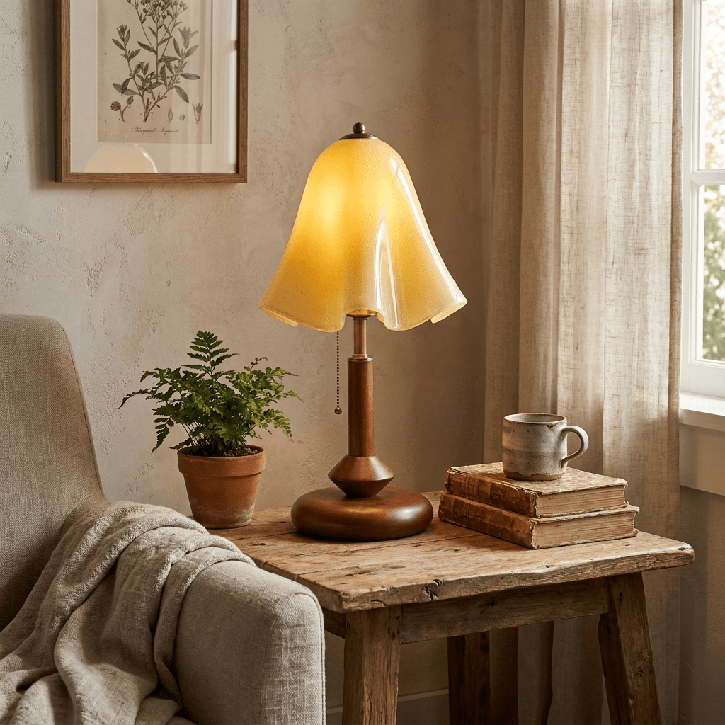 Clementine lampa stołowa ze szkła