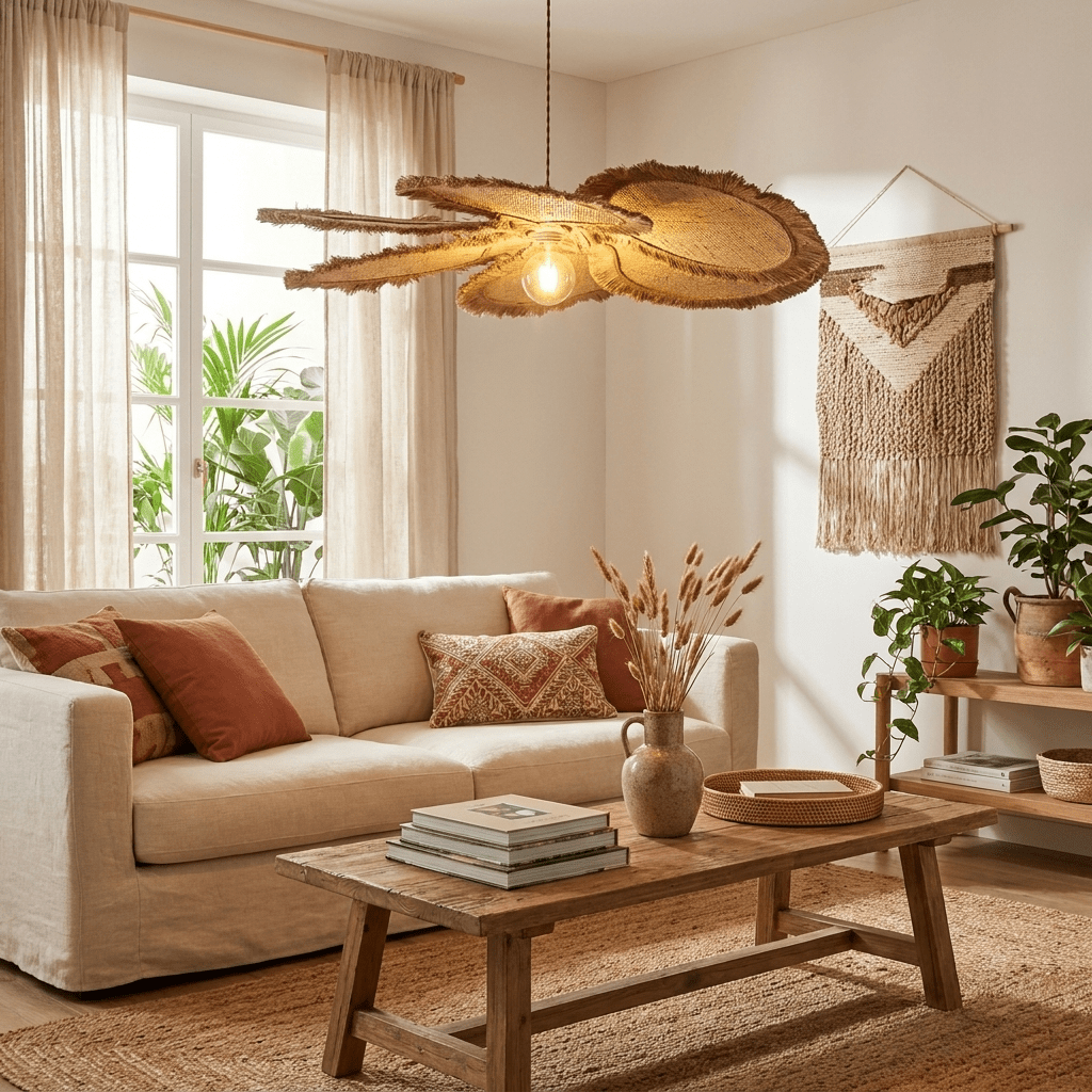 Sfrangia Raffia lampa wisząca