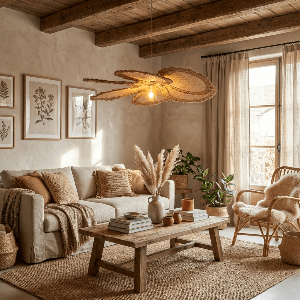 Sfrangia Raffia lampa wisząca