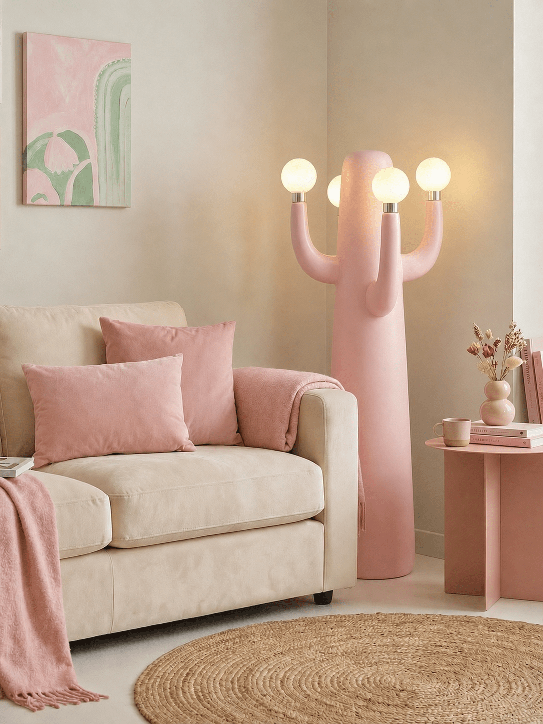 Solenna Art Cactus lampa stojąca