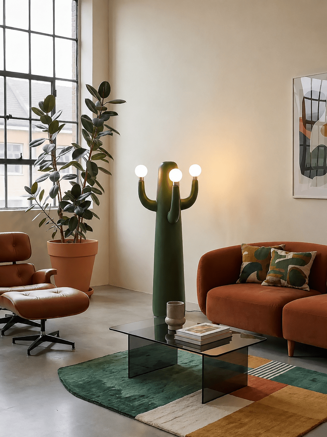 Solenna Art Cactus lampa stojąca