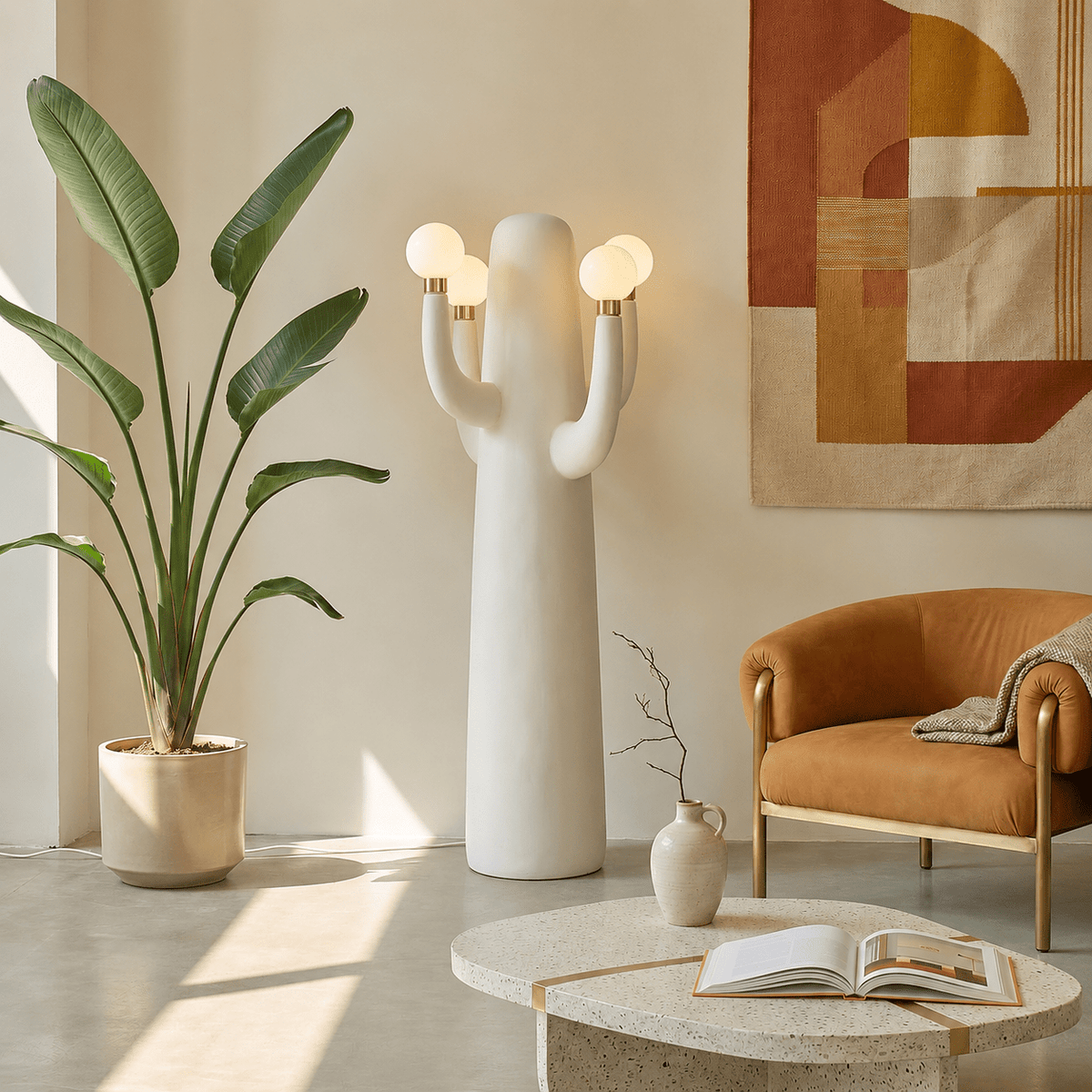 Solenna Art Cactus lampa stojąca