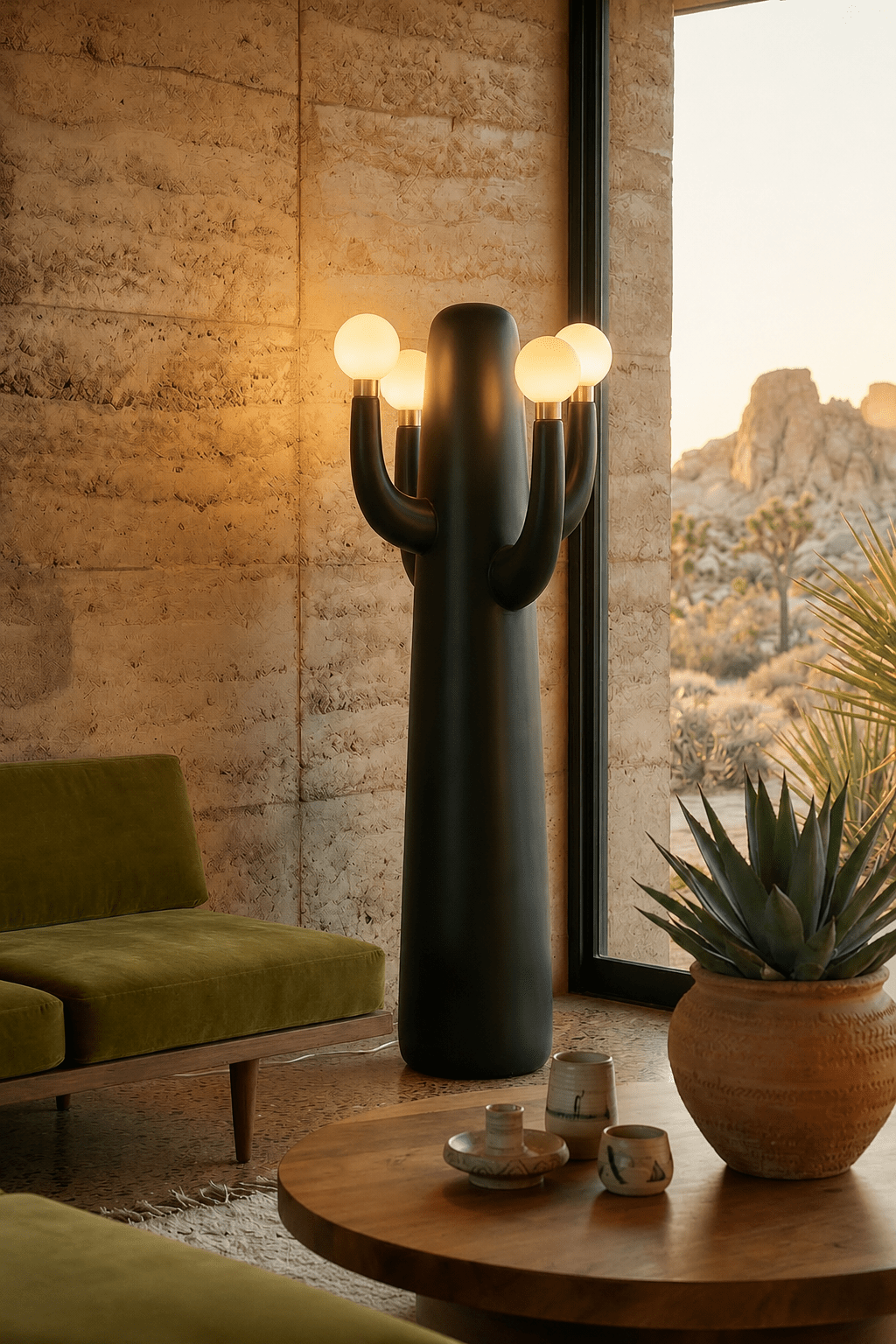 Solenna Art Cactus lampa stojąca
