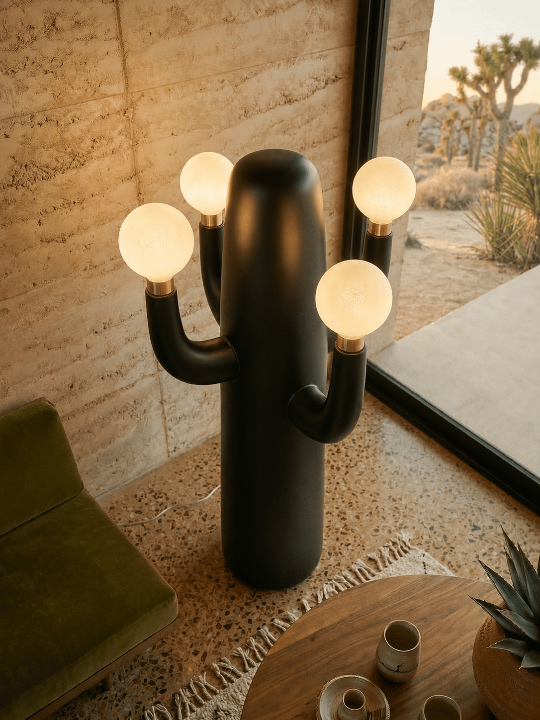 Solenna Art Cactus lampa stojąca