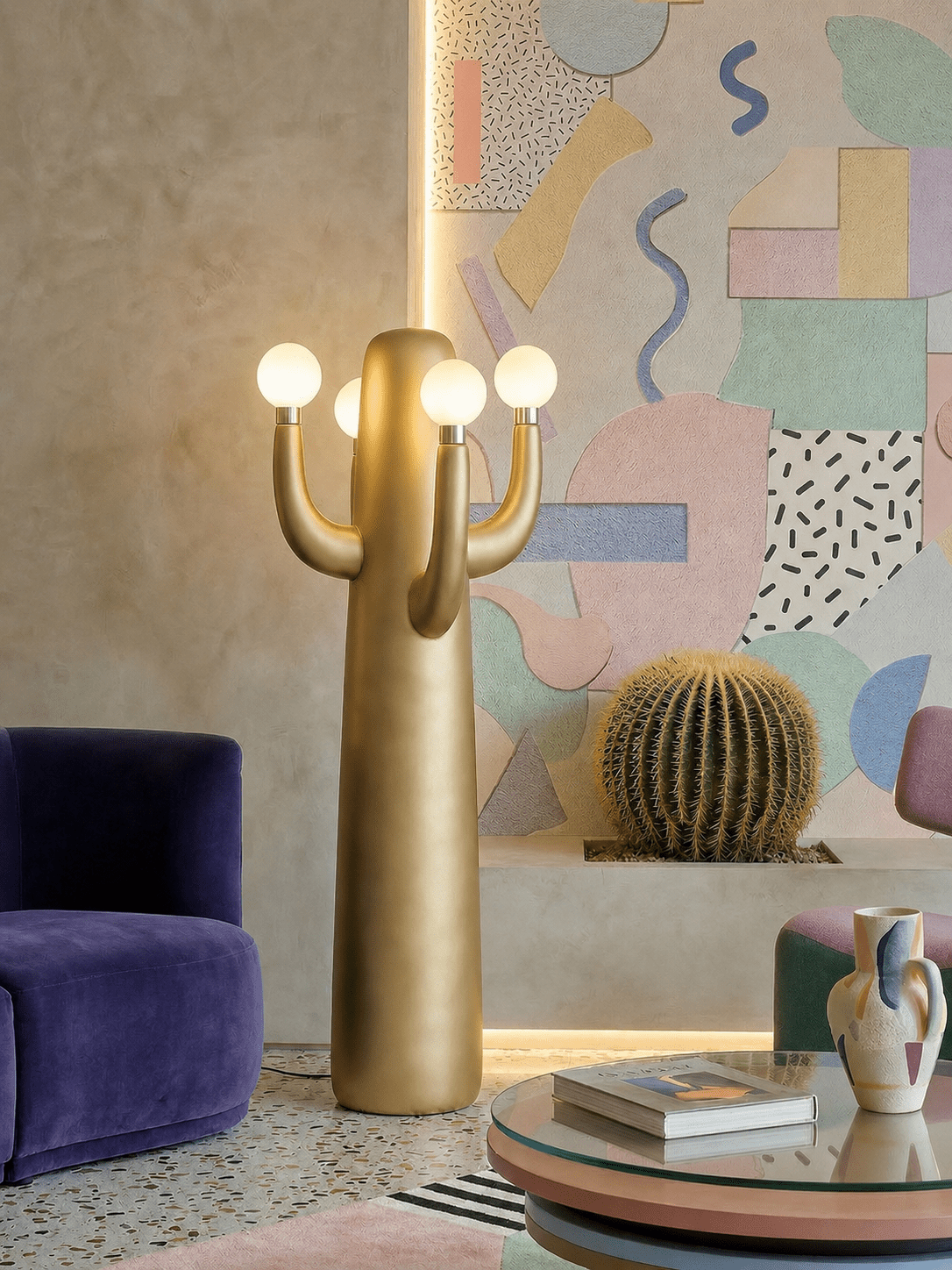 Solenna Art Cactus lampa stojąca