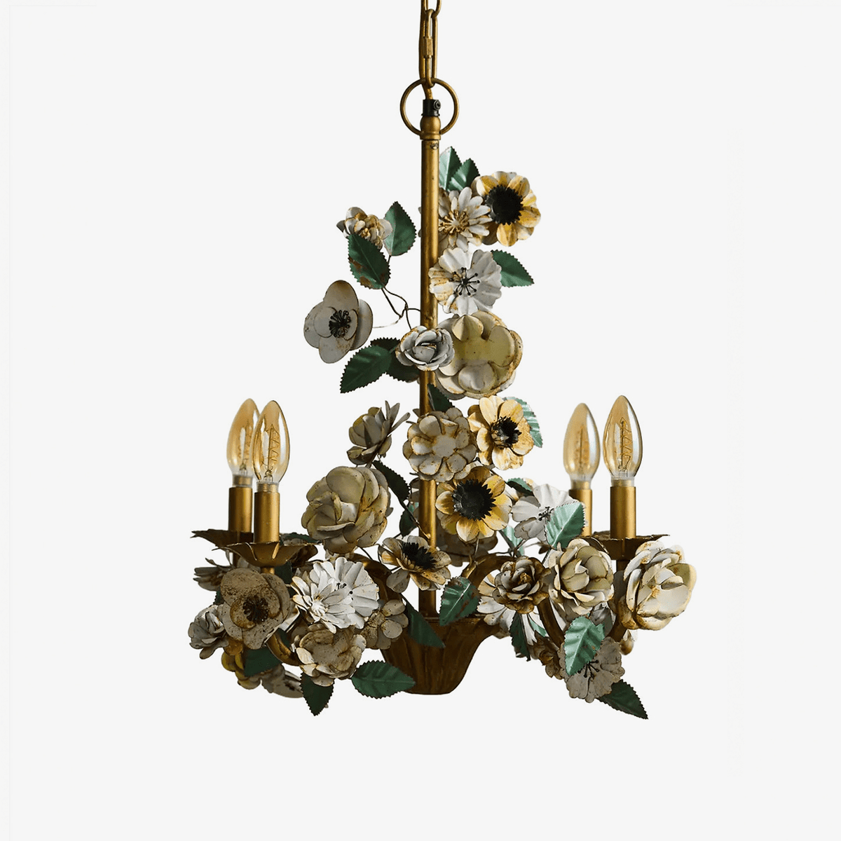 Vintage Floral żyrandol