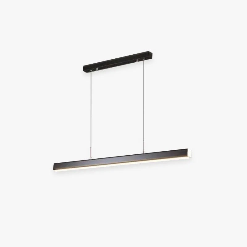 Lerin nowoczesna lampa wisząca liniowa LED czarna/braun