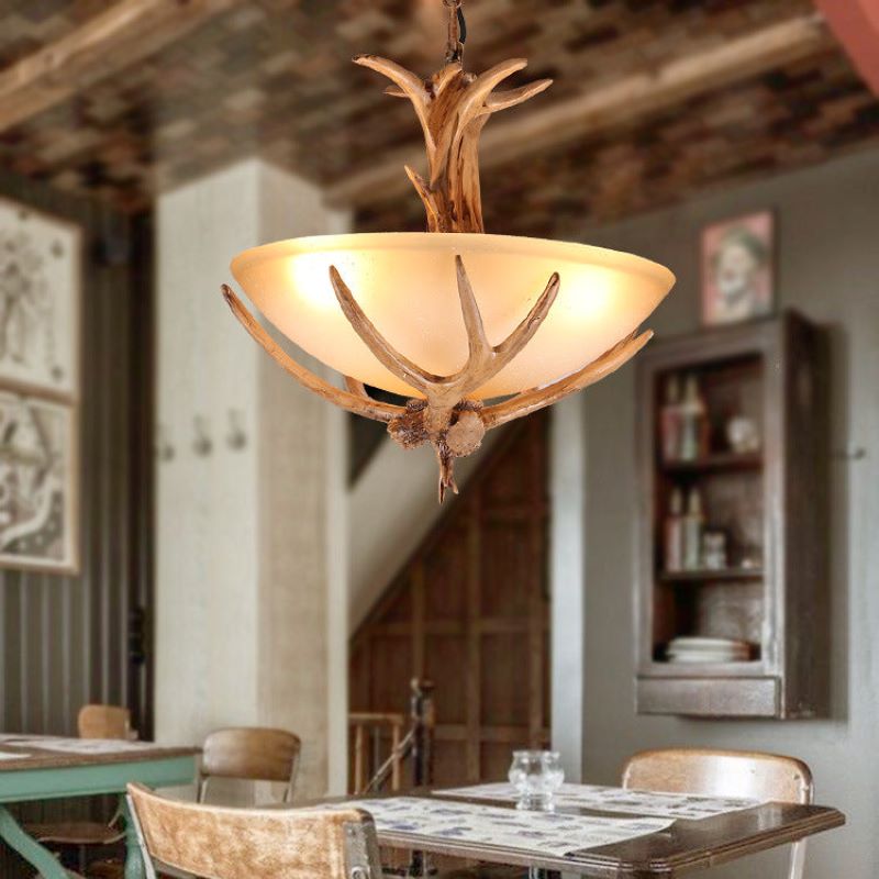 Silva Retro LED lampa wisząca drewno szkło jadalnia/salon