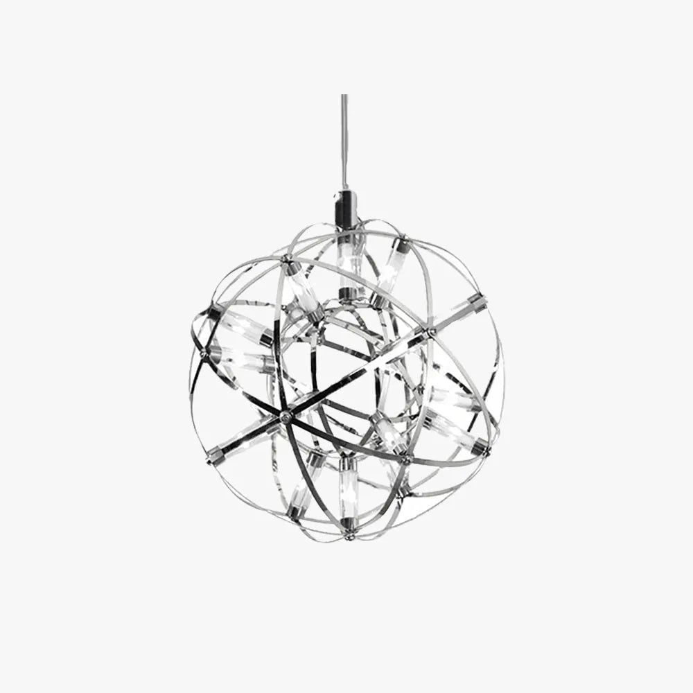 Arisha żyrandol wiszący w stylu Art Deco z abażurem Firework Orbit