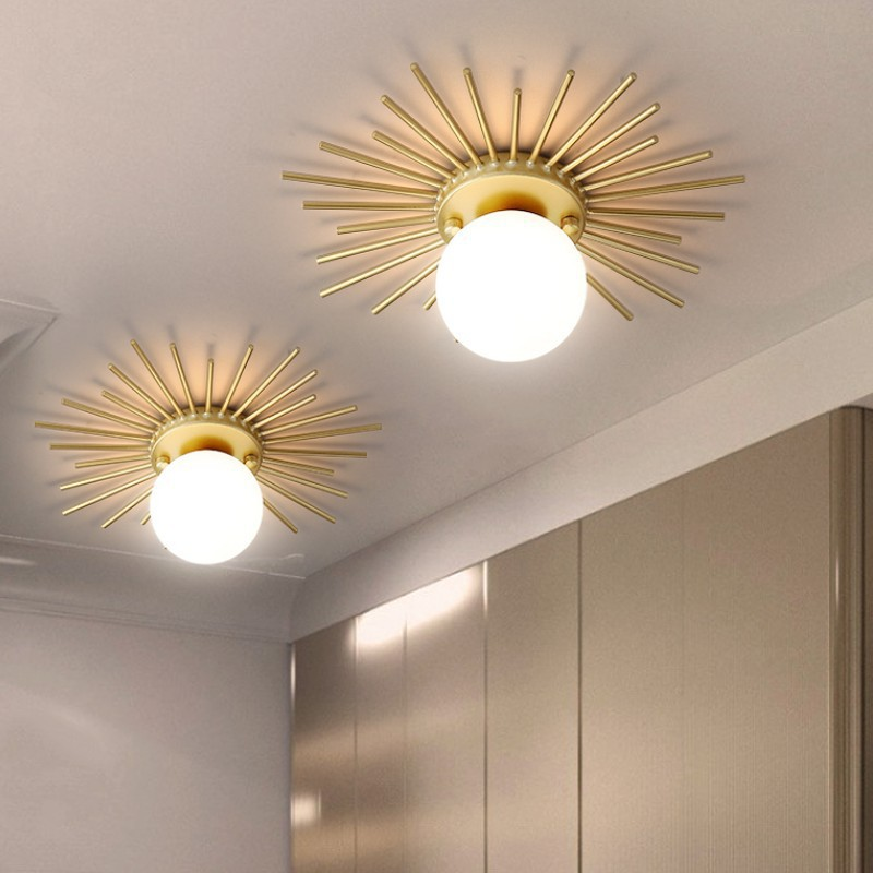 Elow lampa sufitowa ze złota w kształcie gwiazdy Glam styl nowoczesny