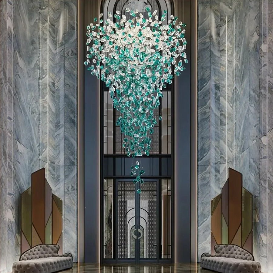 Belora żyrandol ze szkła kryształowego w stylu postmodern luxury