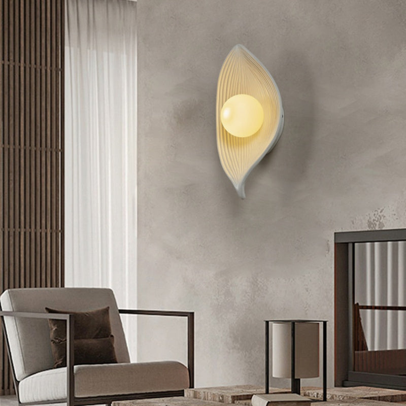 Aria nowoczesna lampa ścienna LED czarny/biały/drewno salon