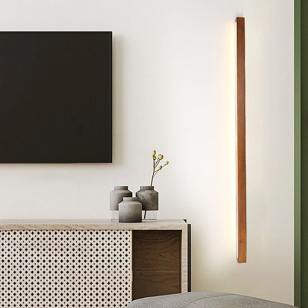 Zenx kinkiet liniowy z drewna