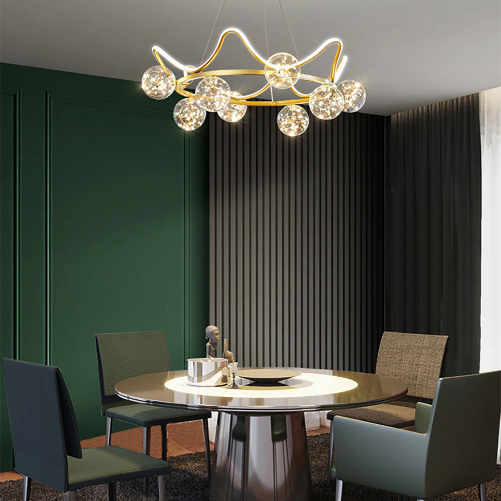 Madina żyrandol w stylu nordyckim z motywem gwiazdy metalowy salon/restauracja