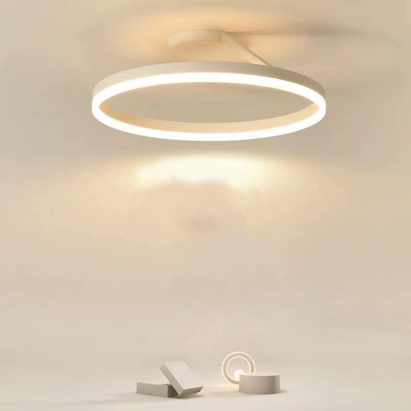 Solen nowoczesna lampa sufitowa montowana bezpośrednio w kształcie koła, czarna i biała