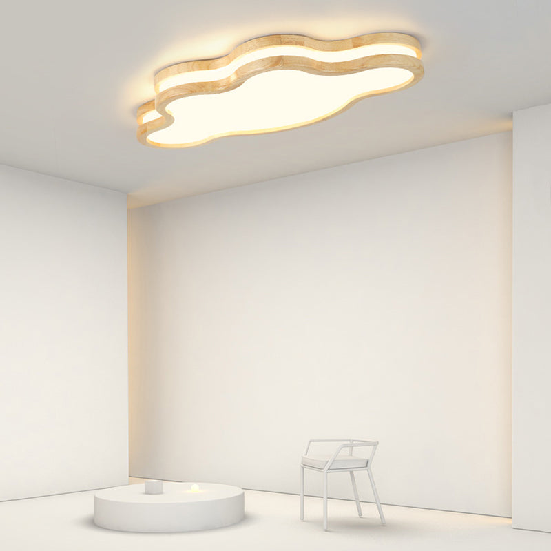 Arisha Gwiazda/Chmura/Księżyc Lampa sufitowa montowana bezpośrednio, Drewno i Akryl