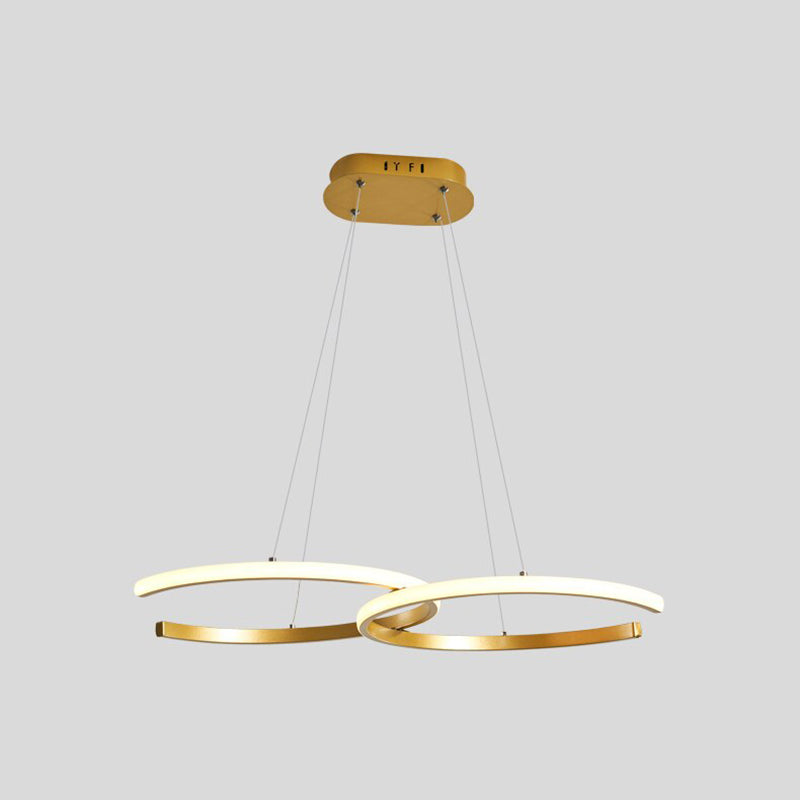 Arisha nowoczesna minimalistyczna lampa wisząca, podwójna C
