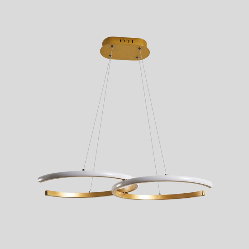 Arisha nowoczesna minimalistyczna lampa wisząca, podwójna C