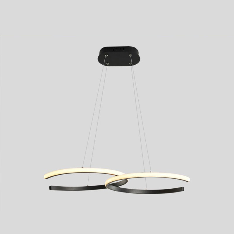 Arisha nowoczesna minimalistyczna lampa wisząca, podwójna C