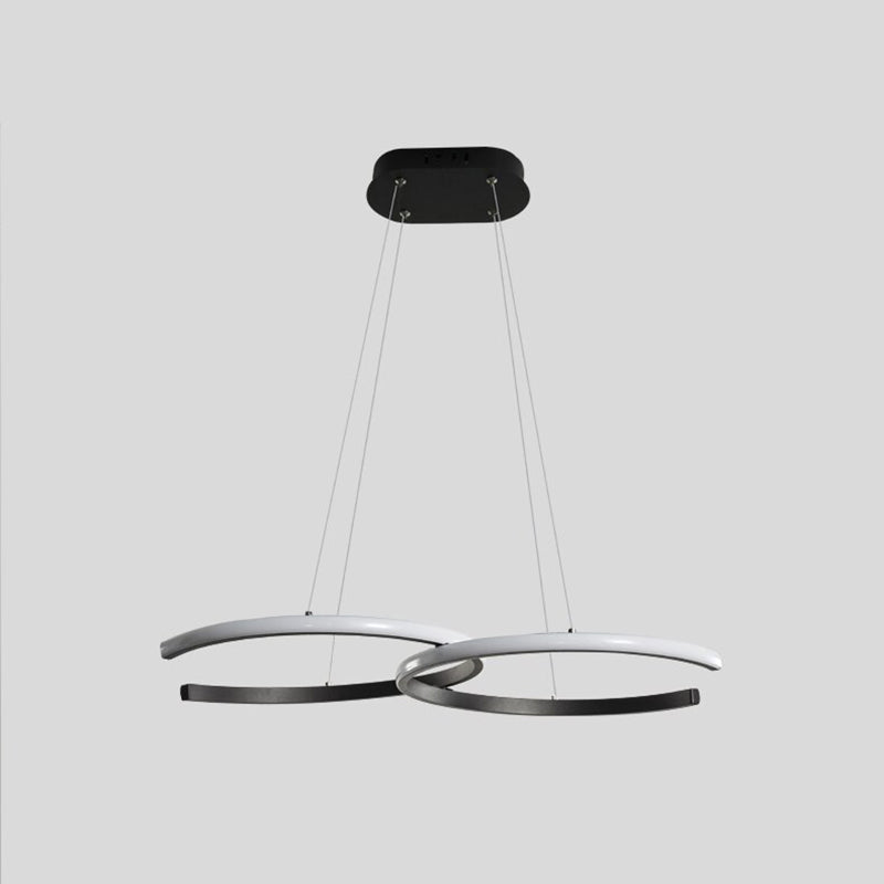 Arisha nowoczesna minimalistyczna lampa wisząca, podwójna C