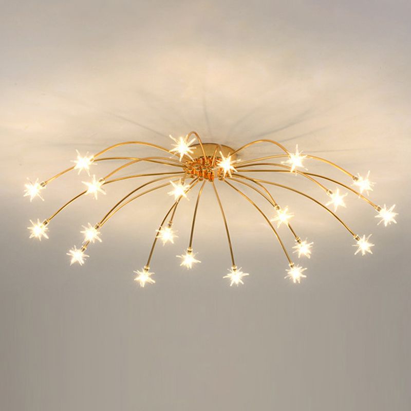 Arisha żyrandol w stylu Art Deco ze wzorem gwiazd