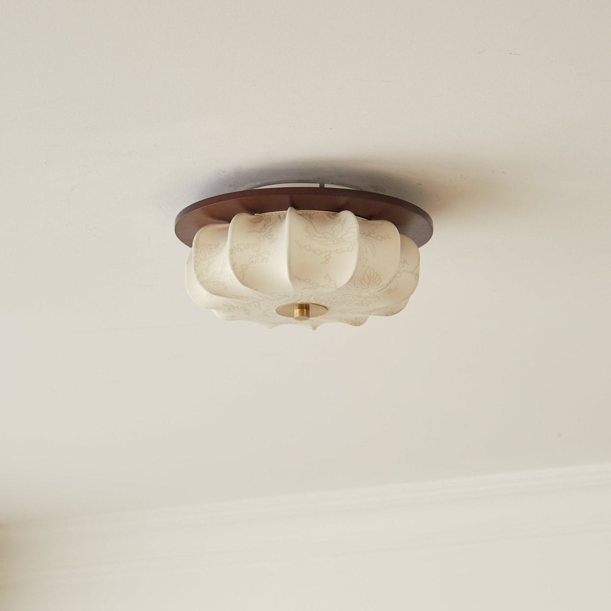 Lampa sufitowa Elowen z płótna