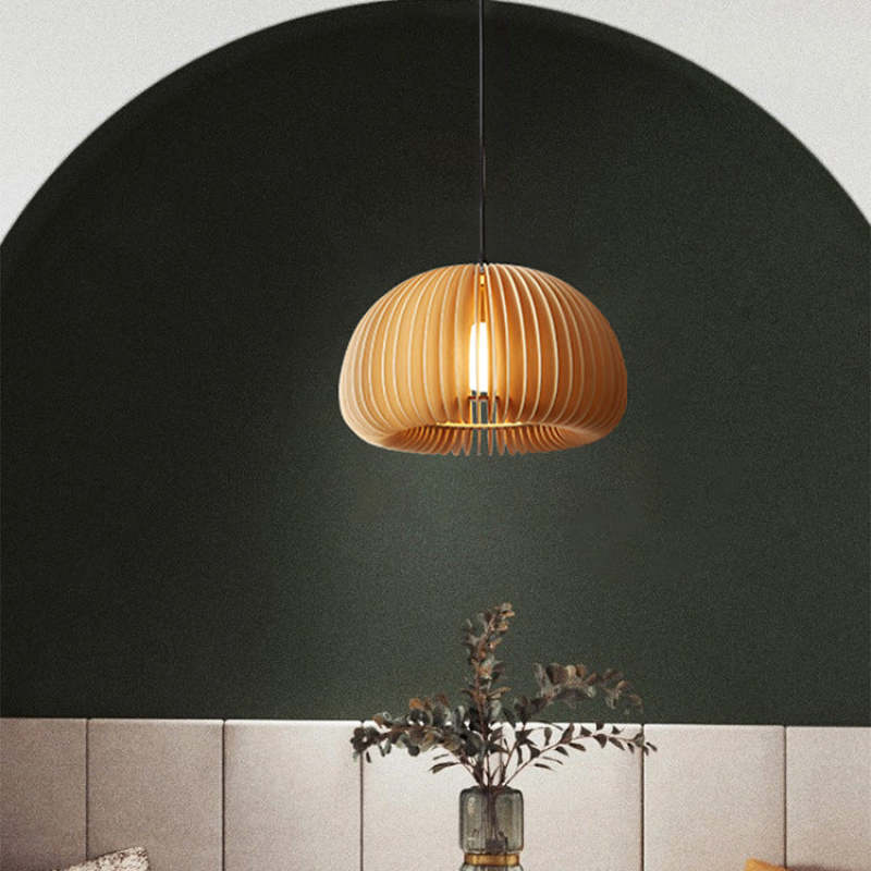 Muto Pumpkin lampa wisząca, drewno